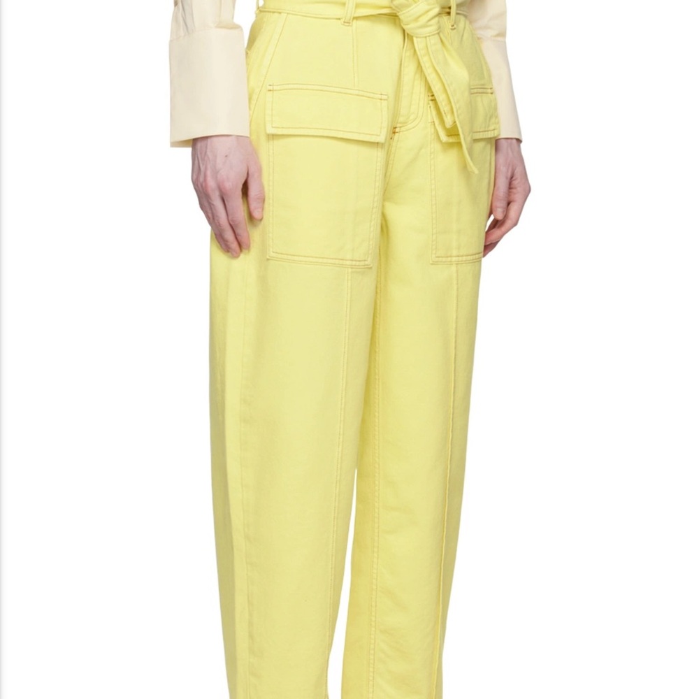 Chic Yellow Women's Trousers